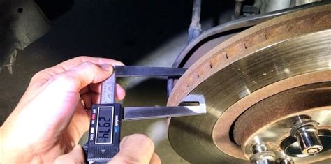 measurements disk brakes mim thickness|how to measure rotors thickness.